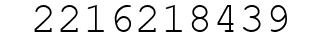 Number 2216218439.