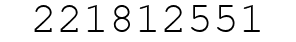 Number 221812551.