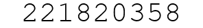 Number 221820358.