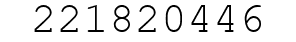 Number 221820446.