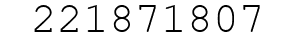 Number 221871807.