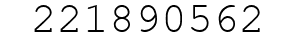 Number 221890562.