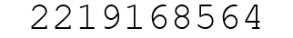 Number 2219168564.