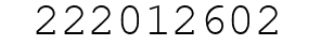 Number 222012602.