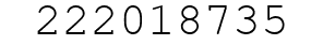 Number 222018735.