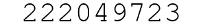 Number 222049723.