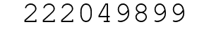 Number 222049899.