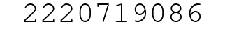 Number 2220719086.