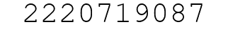Number 2220719087.