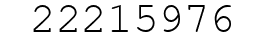 Number 22215976.
