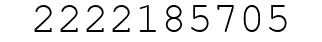 Number 2222185705.