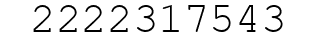 Number 2222317543.