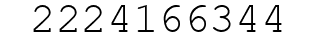 Number 2224166344.