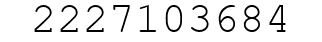 Number 2227103684.