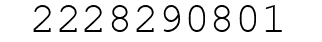 Number 2228290801.
