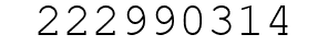 Number 222990314.