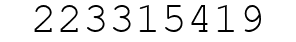 Number 223315419.