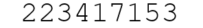 Number 223417153.