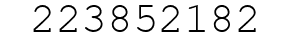 Number 223852182.