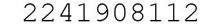Number 2241908112.