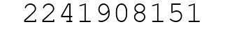 Number 2241908151.