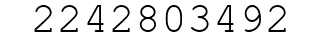 Number 2242803492.