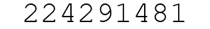 Number 224291481.