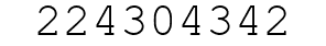 Number 224304342.
