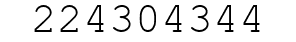 Number 224304344.