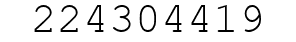 Number 224304419.