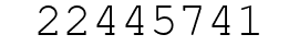 Number 22445741.