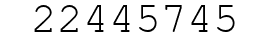 Number 22445745.