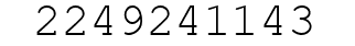 Number 2249241143.