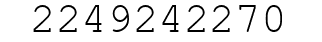 Number 2249242270.
