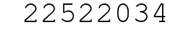 Number 22522034.