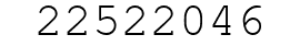 Number 22522046.