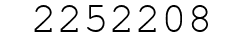 Number 2252208.