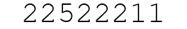 Number 22522211.