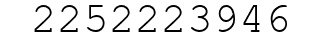 Number 2252223946.