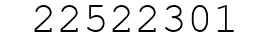 Number 22522301.