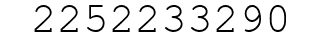 Number 2252233290.