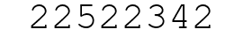 Number 22522342.