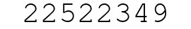 Number 22522349.