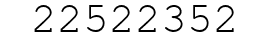 Number 22522352.