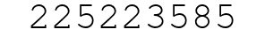Number 225223585.