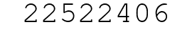 Number 22522406.