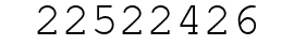 Number 22522426.