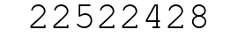 Number 22522428.