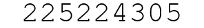 Number 225224305.