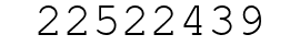 Number 22522439.